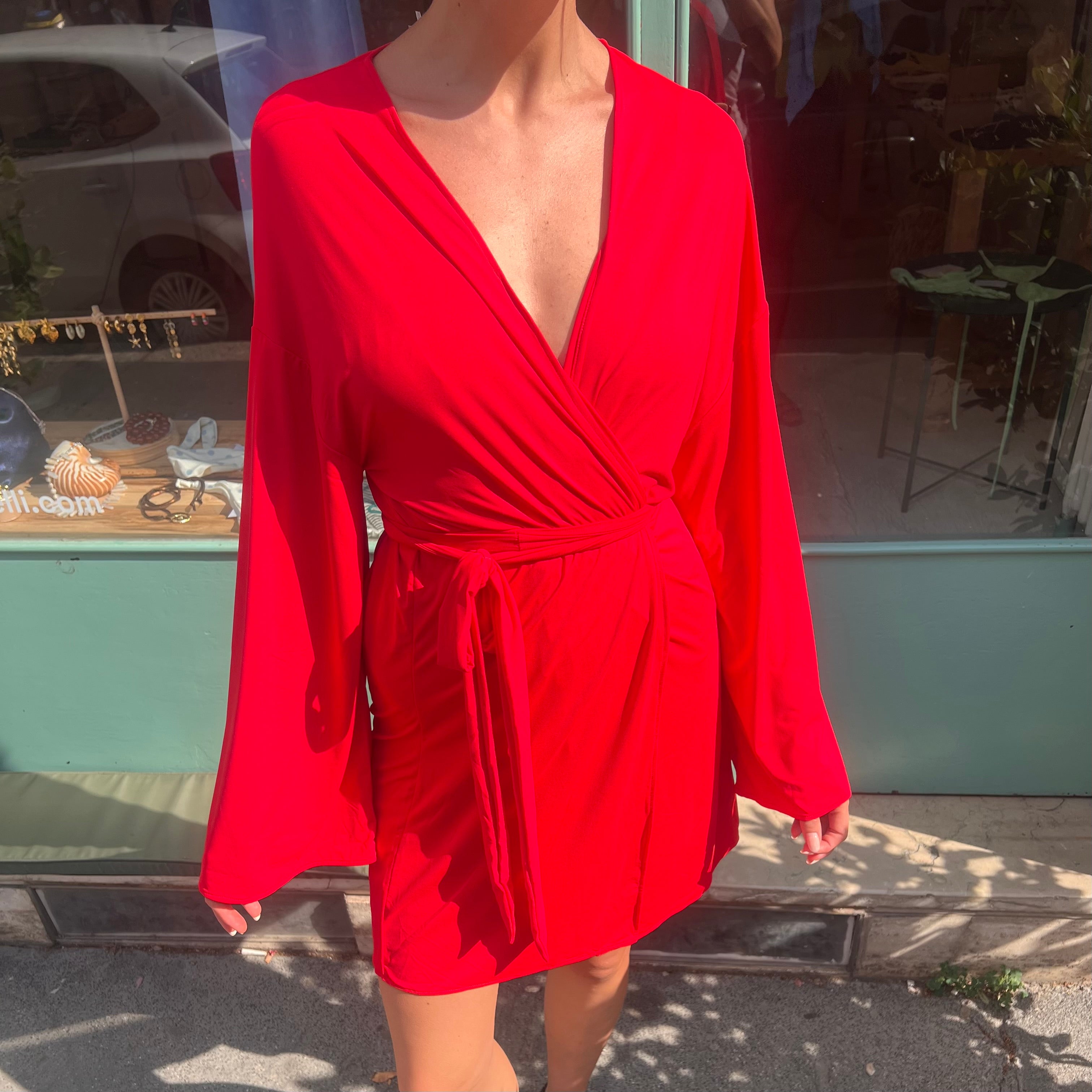 Kimono mini rosso