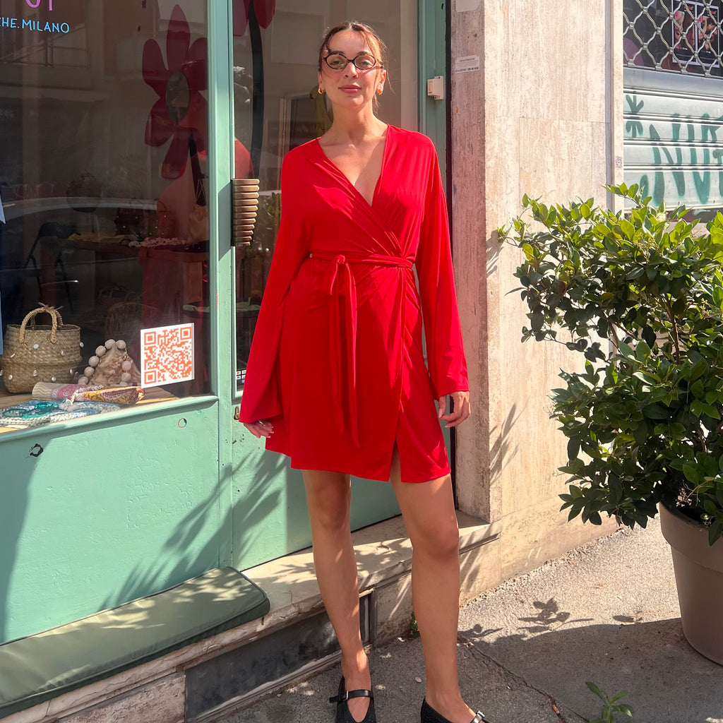 Kimono mini rosso