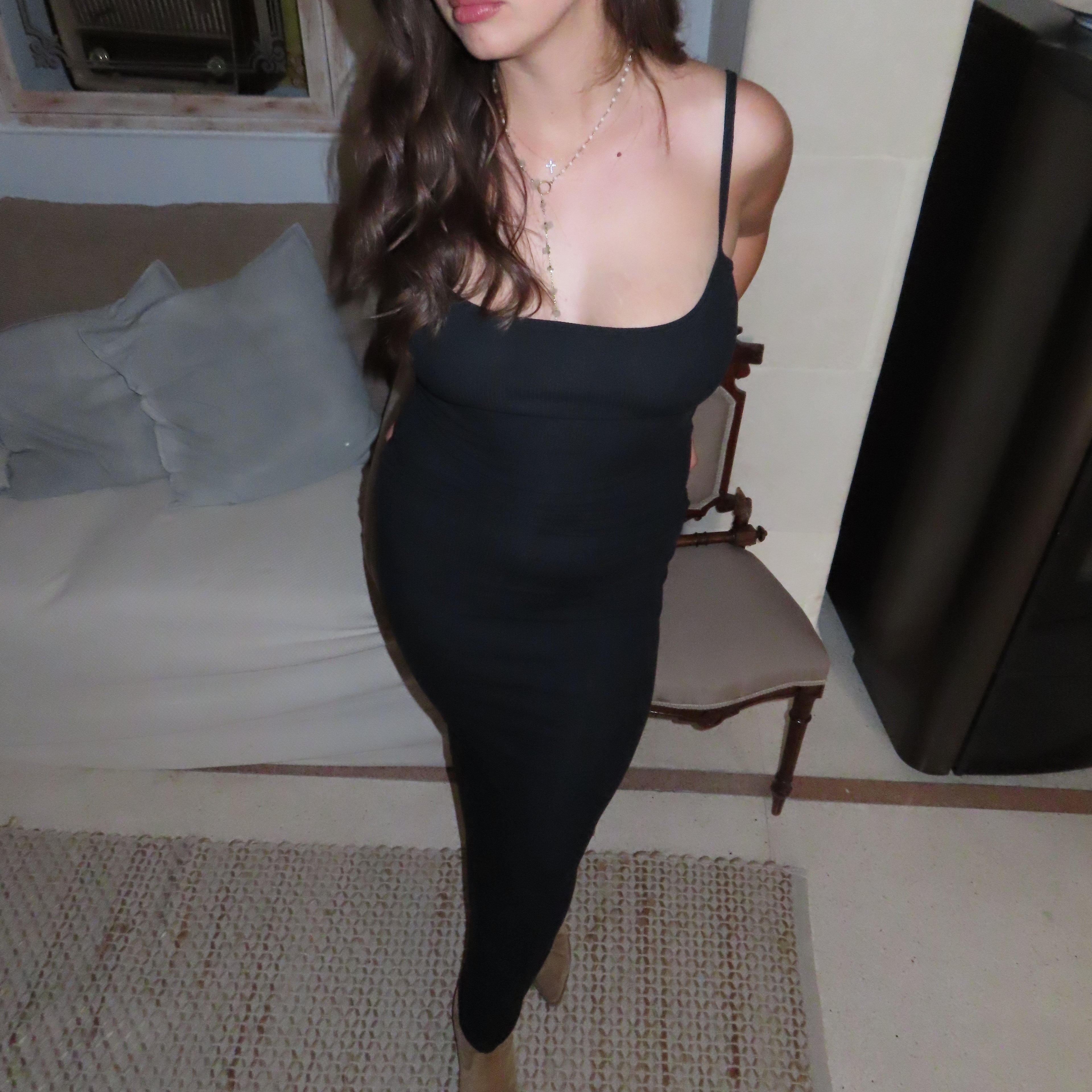 Abito Long Slip black