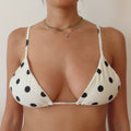 top triangolo polka