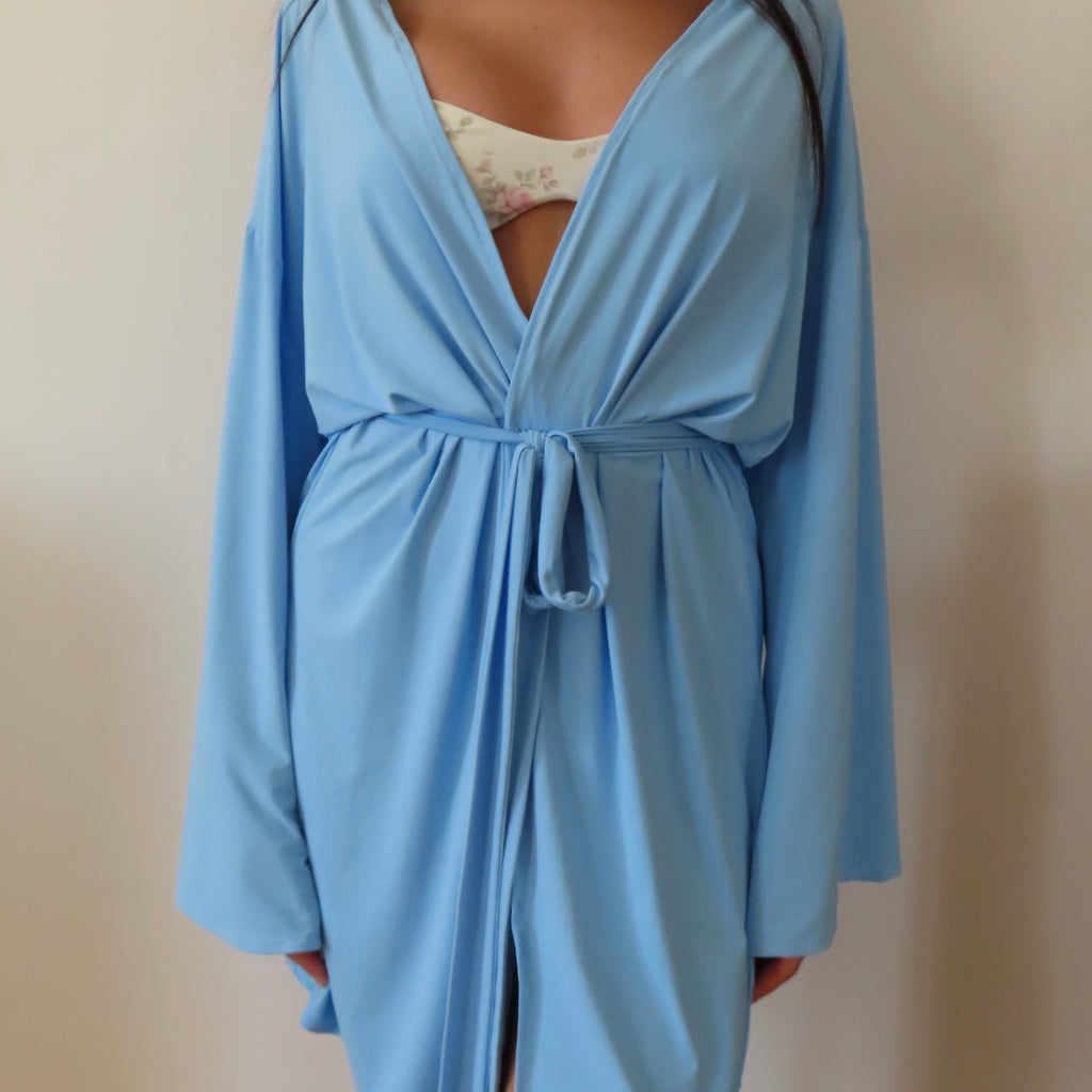 Kimono mini blu