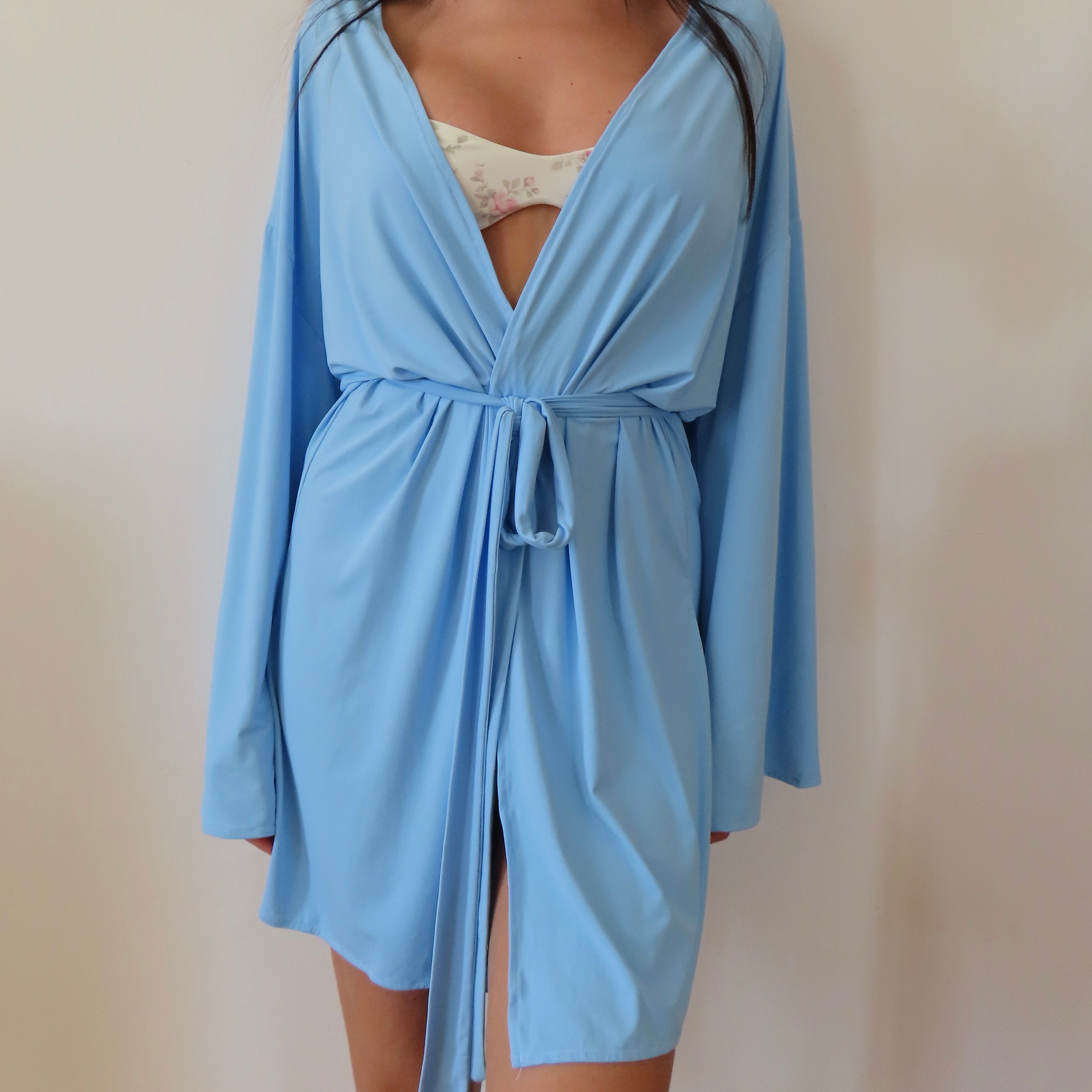 Kimono mini blu